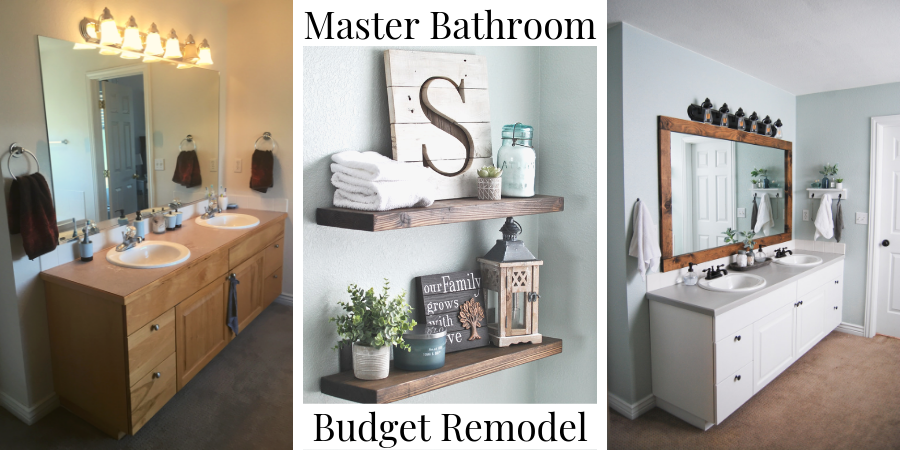 Our Bathroom: Before & Afters Plus A Budget Breakdown!