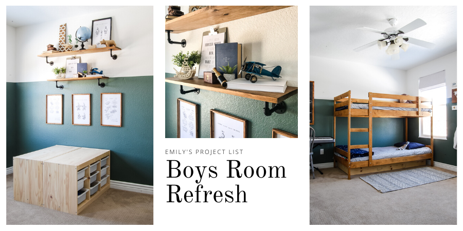 Boys room refresh – Emily's Project List